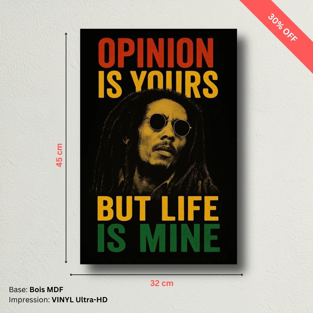 Tableau MDF - Bob Marley