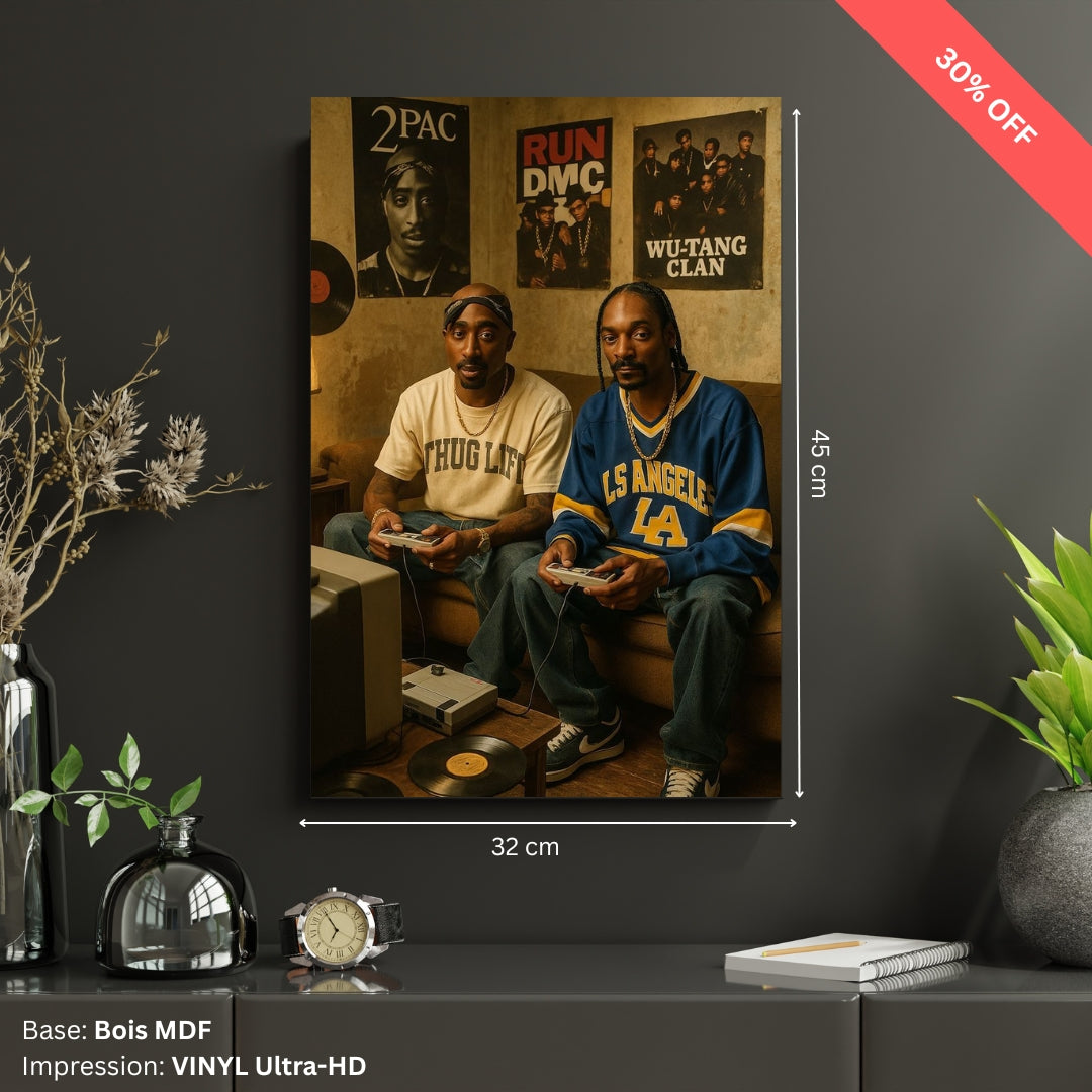 Tableau MDF - 2pac & Snoop Dog