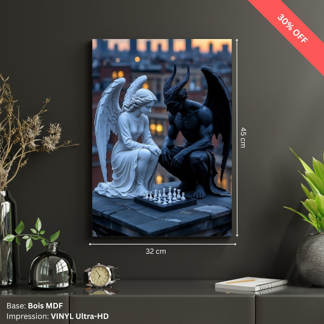 Tableau MDF - Angel Vs Devil