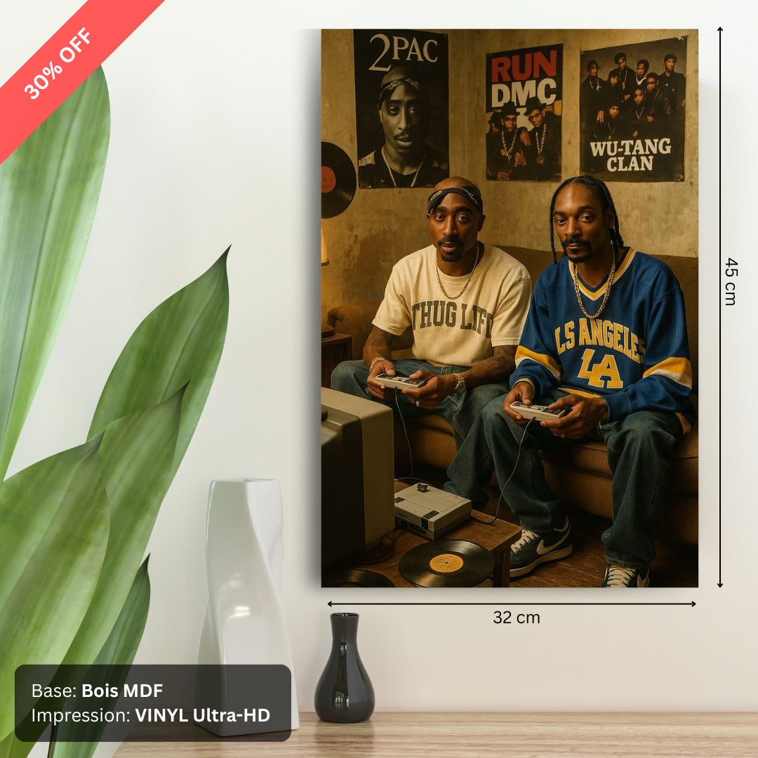 Tableau MDF - 2pac & Snoop Dog