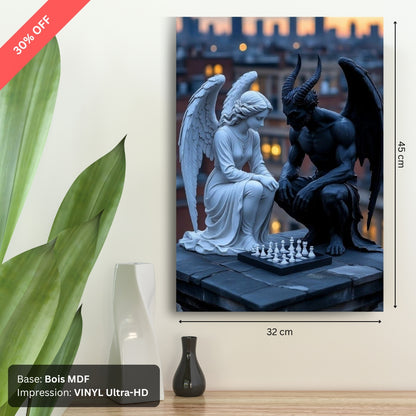 Tableau MDF - Angel Vs Devil