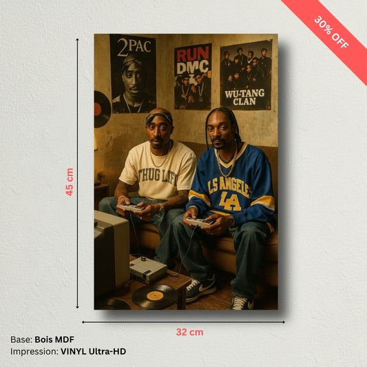 Tableau MDF - 2pac & Snoop Dog