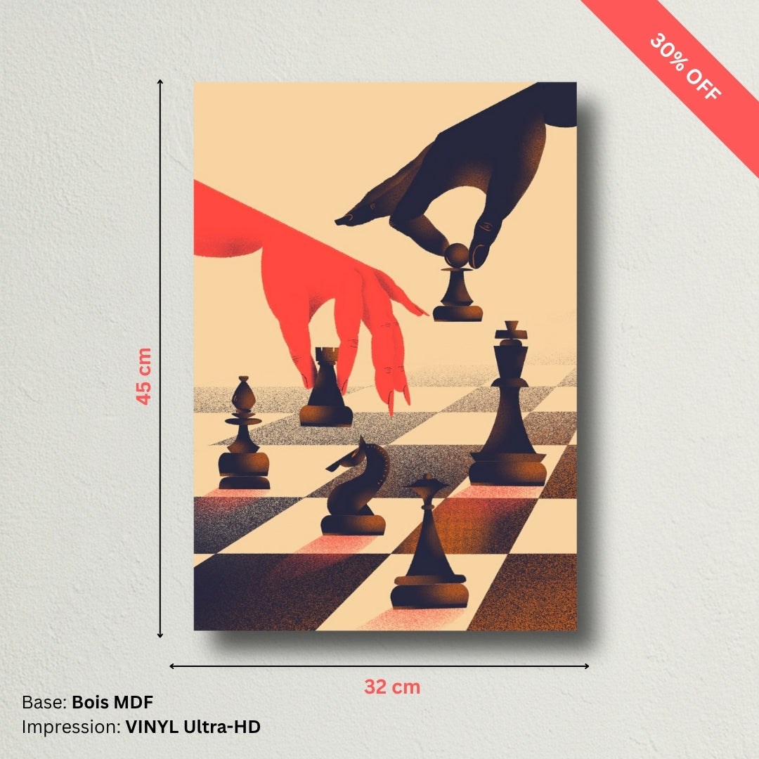 Tableau MDF - Chess Hands