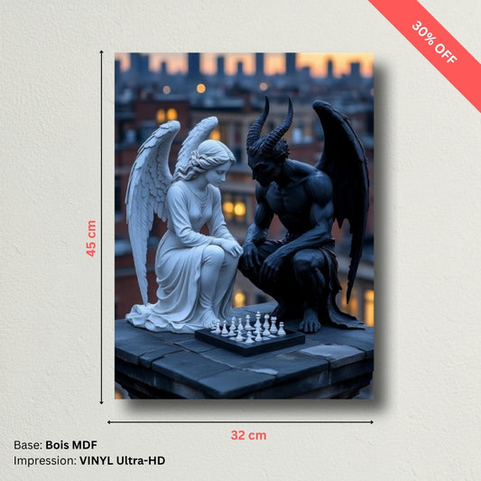 Tableau MDF - Angel Vs Devil